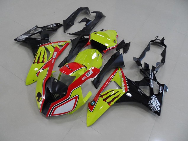 Vert Rouge Monster Carénage Moto S1000RR 09-14 Vert Rouge Monster Carénage Moto S1000RR 09-14