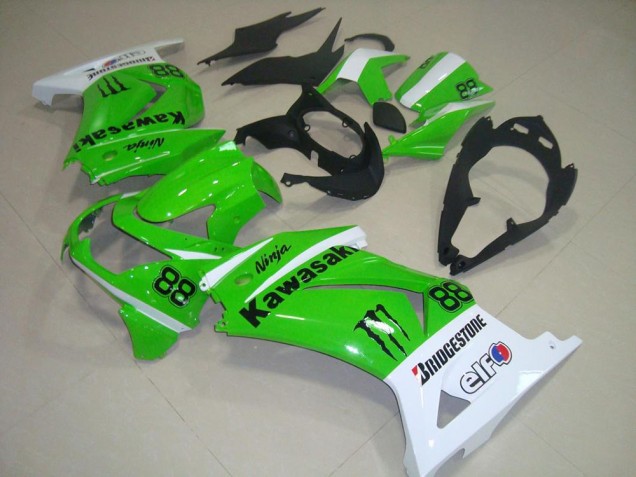 Vert et Blanc Carénage Moto ZX 250R 08-12