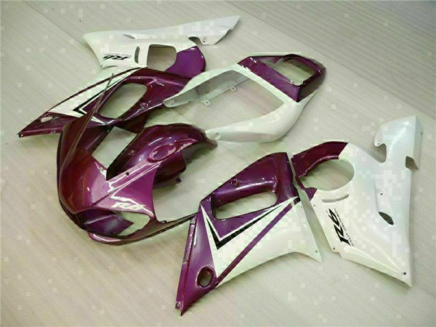 Violet Blanc Carénage Moto R6 98-02 Violet Blanc Carénage Moto R6 98-02