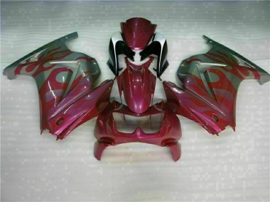Violet Rouge Carénage Moto EX250 08-12