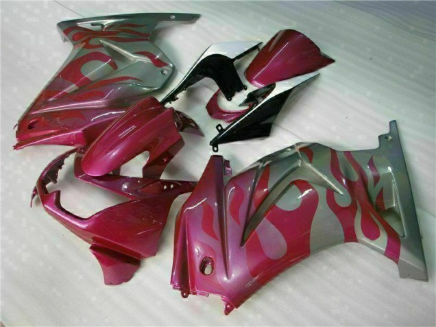 Violet Rouge Carénage Moto EX250 08-12 Violet Rouge Carénage Moto EX250 08-12