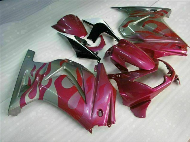 Violet Rouge Carénage Moto EX250 08-12 Violet Rouge Carénage Moto EX250 08-12